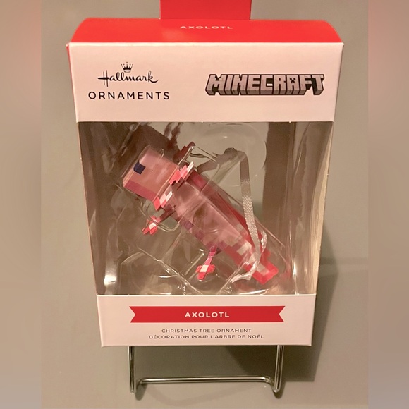 NIB! HALLMARK 2025 MINECRAFT AXOLOTL! YOUR FAV MINECRAFT CHARACTER!!! - Picture 2 of 8